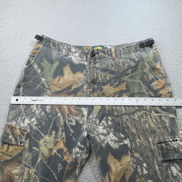 Cabela's Pants Men 36x31 Khakis Camo Mossy Oak Break Up Field Hunt Cargo Pockets - Picture 11 of 15